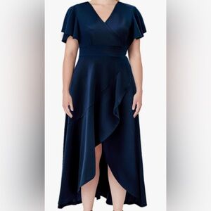 Long High-Low Ruffle Dress